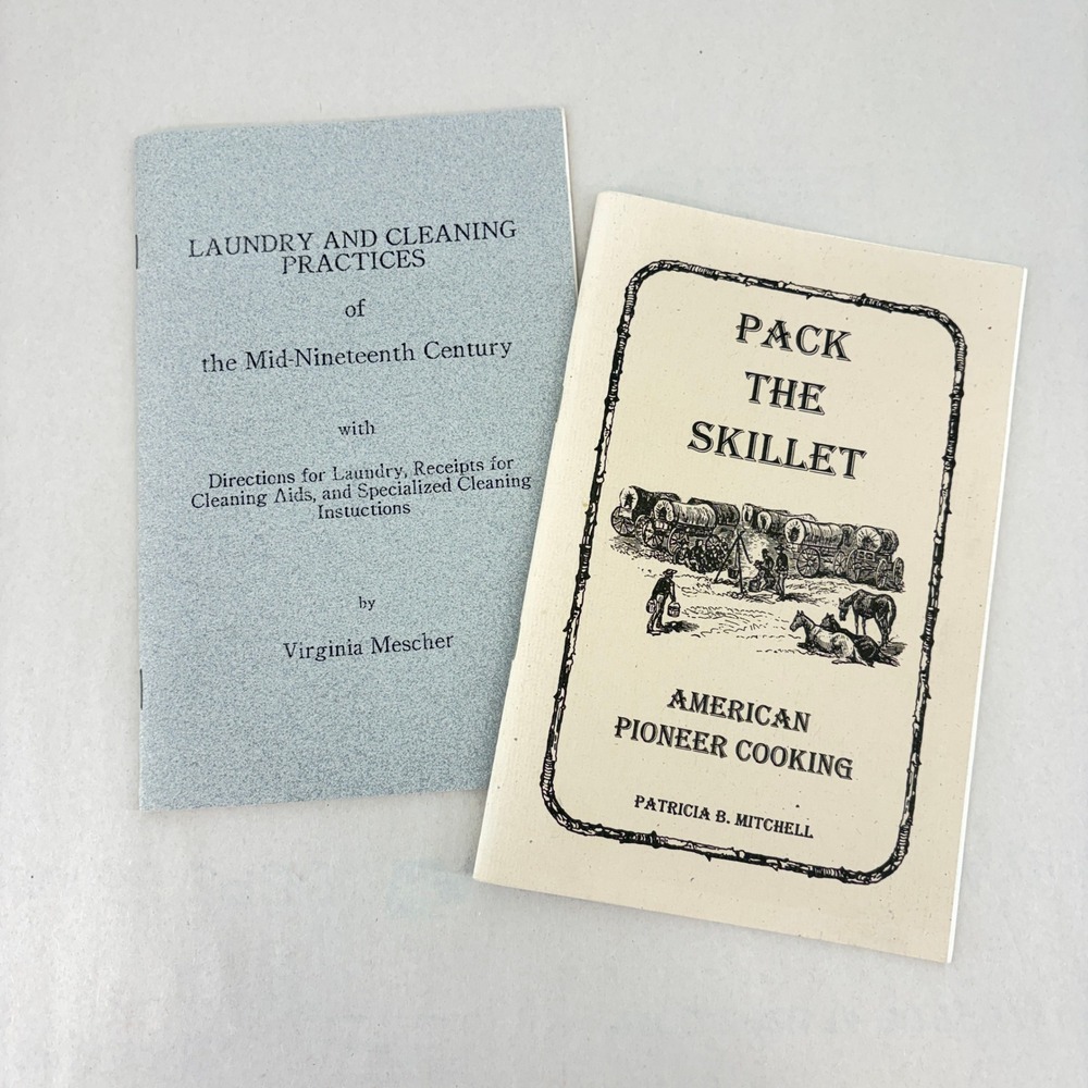 Civil War Pioneer Cooking Laundry Practice Book Lot Mescher Mitchell Reenactment